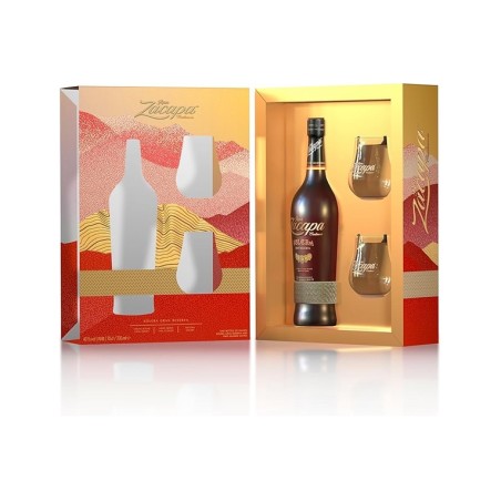 RUM ZACAPA 23 CON 2 BICCHIERI