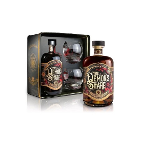 RUM THE DEMON'S SHARE 12Y CON BICCHIERI