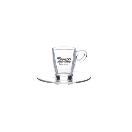TAZZINE CAFFE' VETRO TORALDO 6PZ